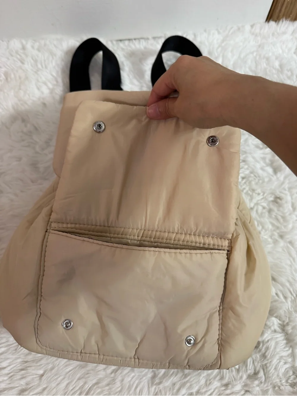 Zara cream puffer
